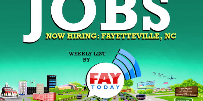 Job Openings near Fayetteville NC | Sept 7-11th | FayToday