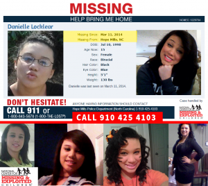 MISSING: Danielle Locklear