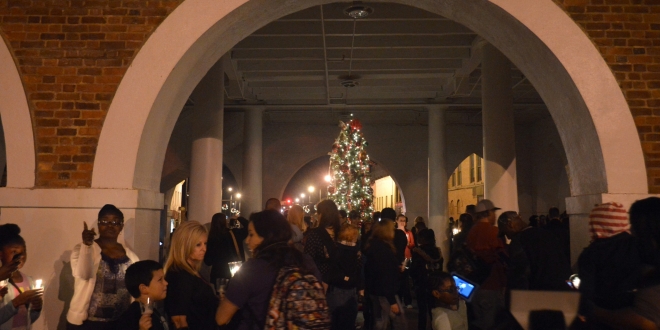  2015 Christmas Tree at Downtown Fayetteville NC’s Market House