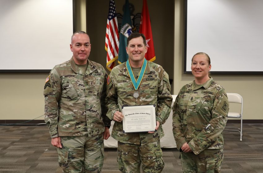  Lt. Col. Brett Lea inducted into the Honorable Order of Saint Gabriel at Fort Bragg, NC