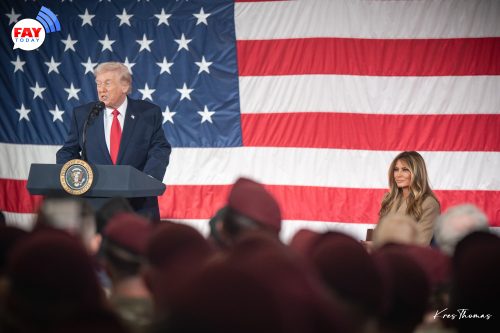 President Trump Visits Fort Bragg, Addresses XVIII Airborne Corps